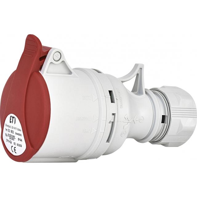 16A, 400V, 3P+N+PE, Gniazdo przenośne IP44