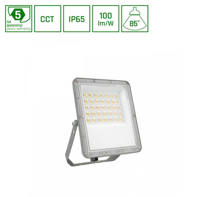 NOCTIS MAX CCT NAŚWIETLACZ 30W CCT 230V IP65 205x151x28mm SZARY 5 LAT GWARANCJI