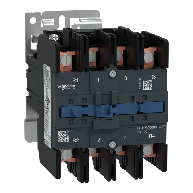 Stycznik mocy TeSys Deca AC1 125A 4P 2NO 2NC cewka 72DC kolejowy LC1D800086SWS207 Schneider
