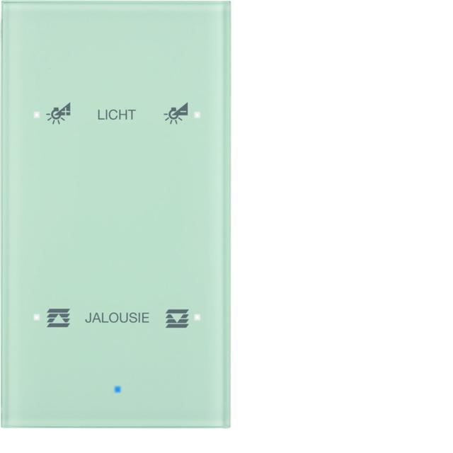BERKER KNX TS Sensor dotykowy podwójny konfigurowalny szkło białe 75142930 HAGER