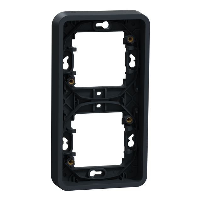 Mureva, podstawa podtynkowa podwójna pionowa, antracyt