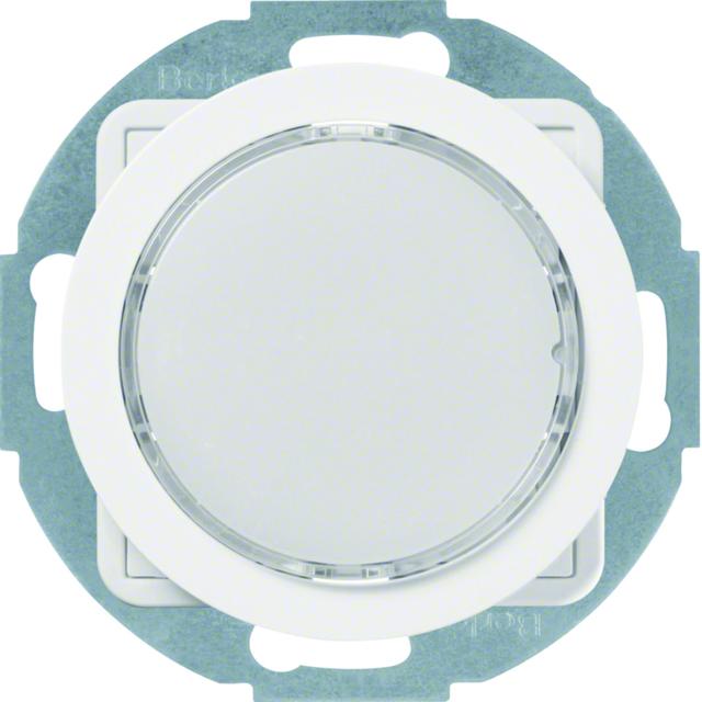 R.x Sygnalizator świetlny LED podświetlenie czerwone/zielone, biały połysk