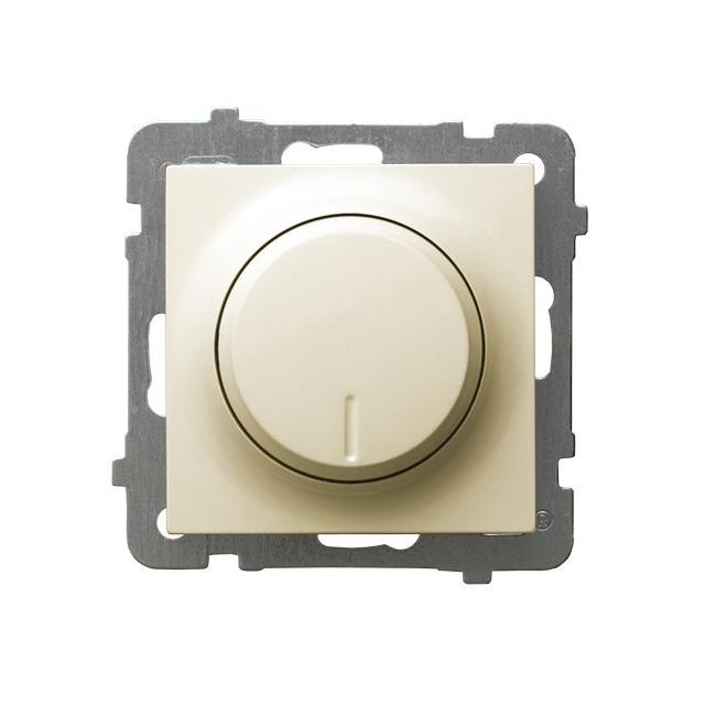 AS Ściemniacz uniwersalny do obciążenia żarowego, halogenowego oraz LED - kolor ecru