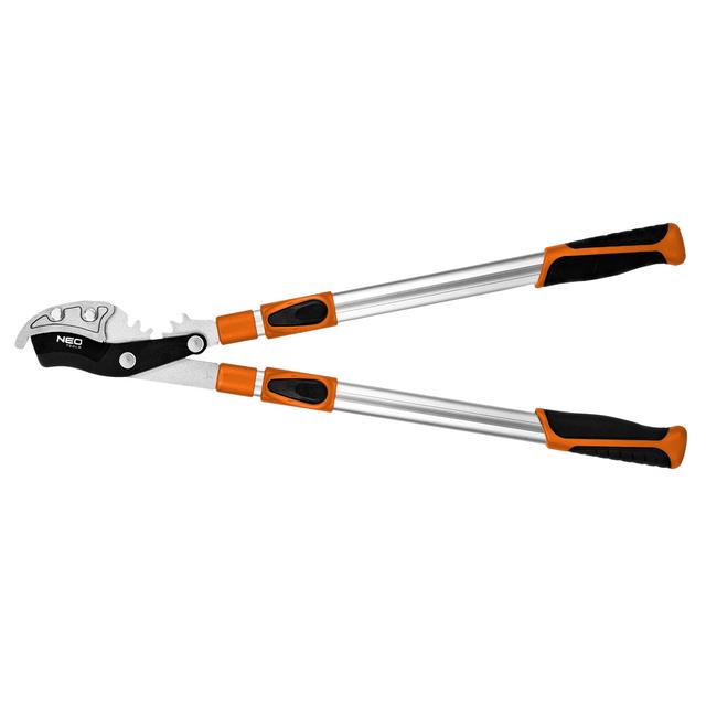 Kowadełkowy sekator do gałęzi 670 mm, zakres do 42 mm, przekładnia, teleskopowe uchwyty