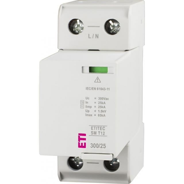 ETITEC SM T12 300/25 1+0 RC Ogranicznik przepięć T1, T2 (B, C) - bez prądu upływu