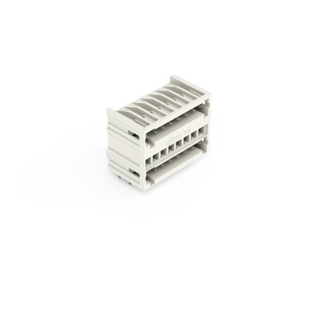 MCS-MINI dwupiętrowy wtyk 2 x 8 bieg. j-szary raster 3,5 mm /50szt./ WAGO