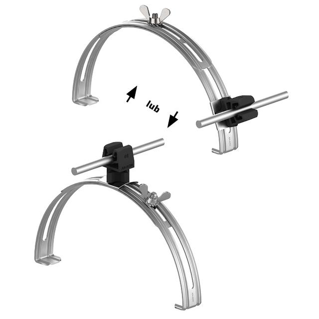 AN-15P/OH/C-N Uchwyt gąsior.rozsuw.Z-zatrz. H=3,5cm /OH/ czarny