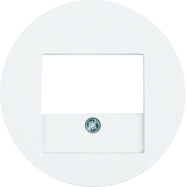 BERKER R.x Płytka czołowa do gniazda głośnikowego i gniazda ładowania USB biały połysk 10382089 HAGE