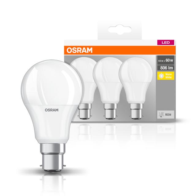 BASE CL A60 8,5W 827 230V FR B22D FS3 LEDVANCE