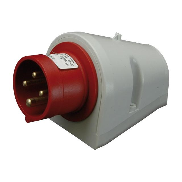 16A, 400V, 3P+N+PE, Wtyk odbiornikowy stały IP44