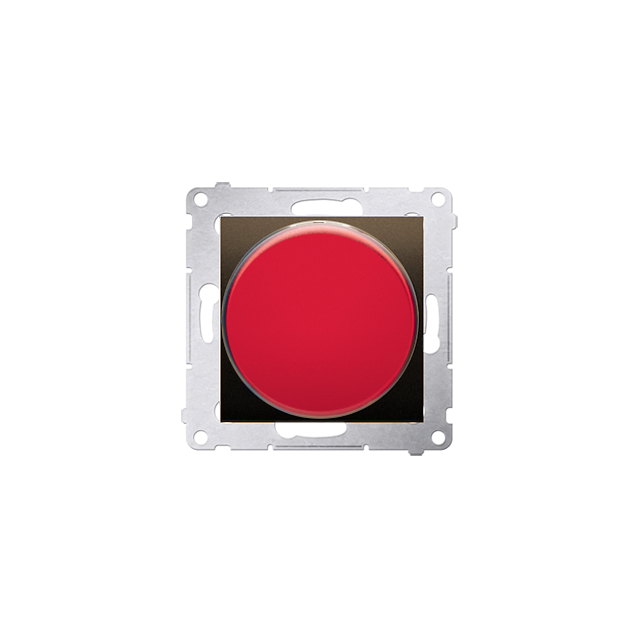 Simon 54 Sygnalizator świetlny LED – światło czerwone 230V brąz mat
