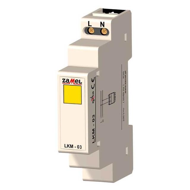 WSKAŹNIK ZASILANIA 230V LED ŻÓŁTA TYP: LKM-03-30 EXT10000046 EXT10000046-WPL ZAMEL