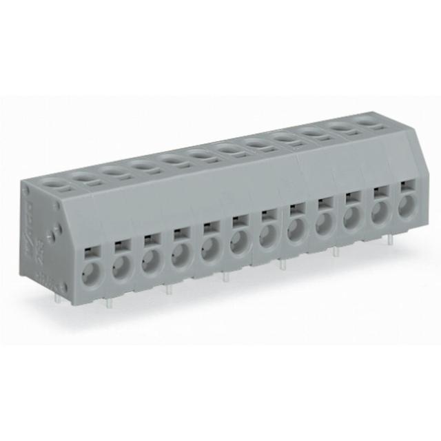 listwa zaciskowa do pł. drukowanych 4-bieg. szara raster 5mm