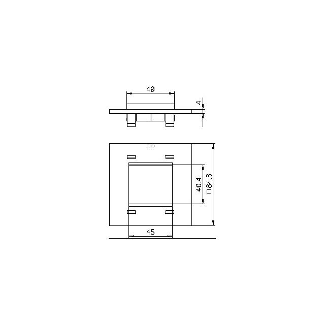 T8NL/P45/7035, PŁYTKA MONTAŻOWA