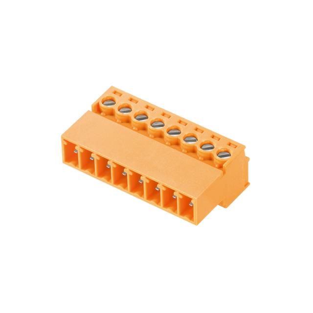 SCZ 3.81/08/180G SN OR BX Wtyk PCB (złącze wiązki), 3.81 mm, Liczba biegunów: 8, Przyłącze z jarzmem /50szt./ 1969610000 WEIDMÜLLER