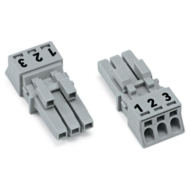 WINSTA MINI gniazdo 3-torowe szare