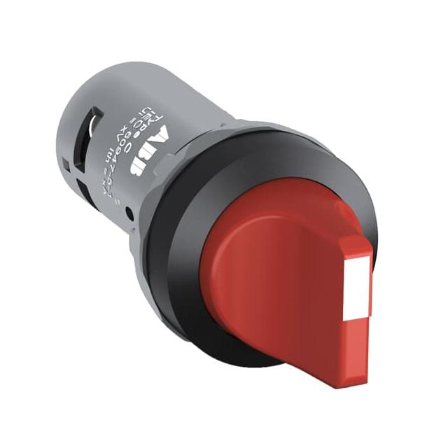 Przełącznik obrotowy 2poz.2NO czerwony C2SS3-10R-20