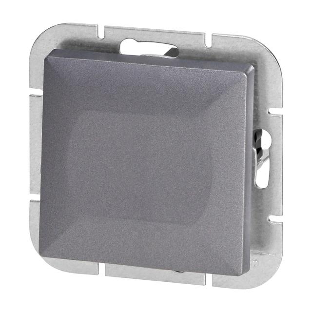 Przycisk dzwonek podtynkowy Pearl, 10A, 250V, WP-6/7P, antracyt OR-OE-7704/A ORNO