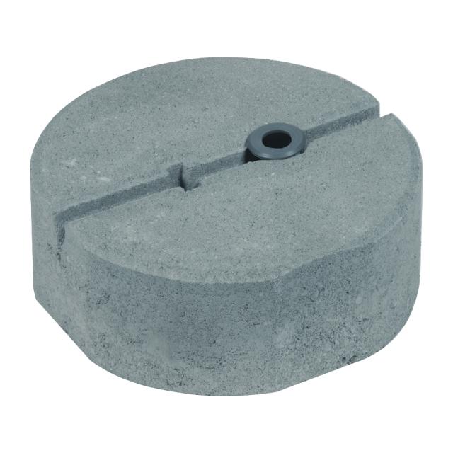 Podstawa betonowa z adapterem gwintu M16, B55 8,5 kg, fi 240 mm