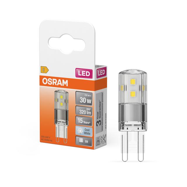 LED PIN30 CL 2,6W 840 230V G9 LEDVANCE
