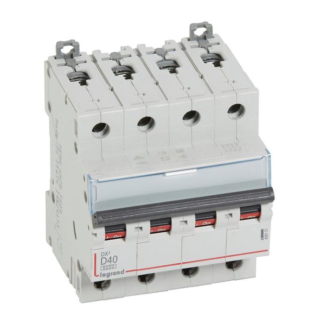Wyłącznik Nadprądowy S 304 4P D40A 6kA DX3 408151 LEGRAND