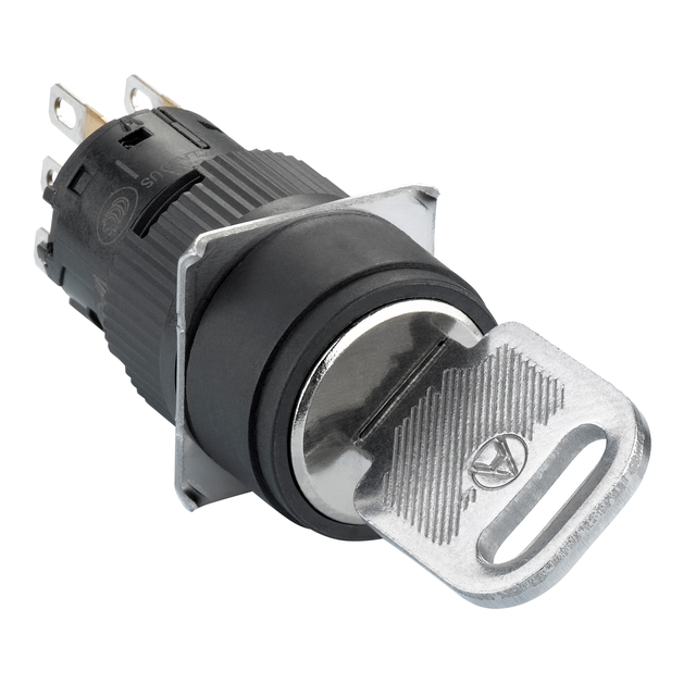 Harmony XB6 Kompletny przełącznik z kluczem 2 położeniowy Stabilny Czarny 1 CO 16mm XB6EAG221P Schneider