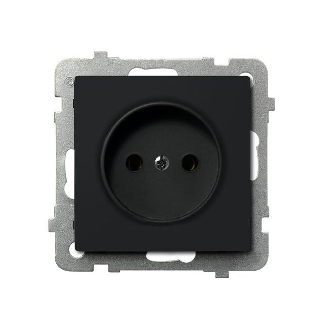 SONATA Gniazdo pojedyncze - kolor czarny metalik