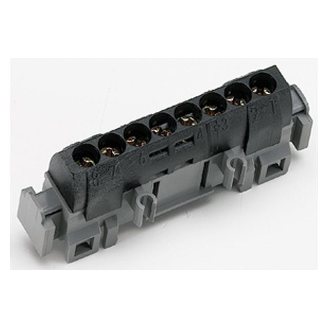 Listwa Przyłączeniowa 8-Otworów Czarna IP2X C8 004852 LEGRAND