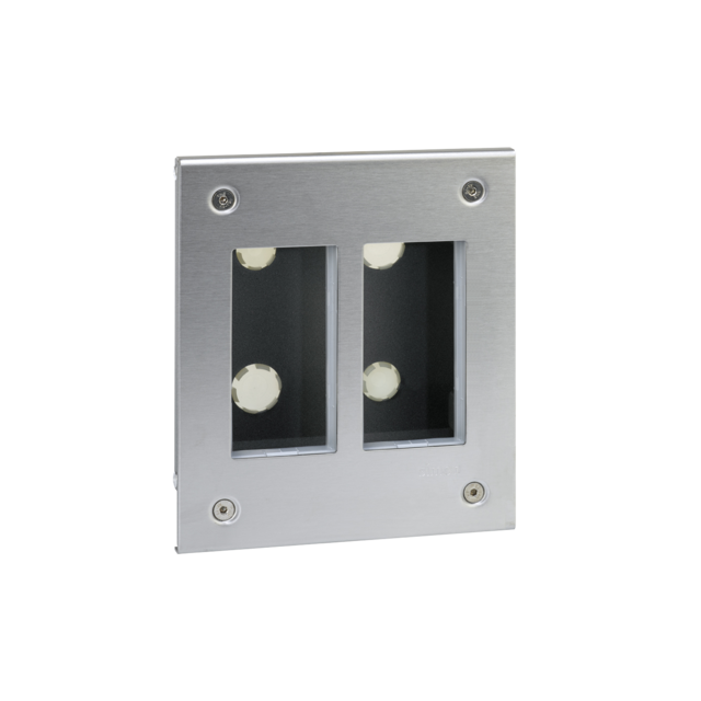 Simon Connect Obudowa podtynkowa S500 METAL 2-modułowa 4x K45 kompletna 51000112-036 KONTAKT