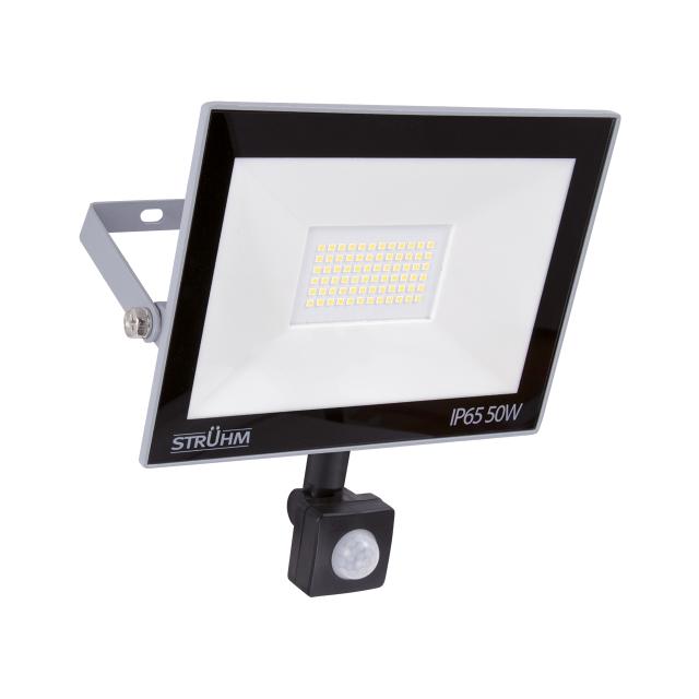 Naświetlacz SMD LED z czujnikiem ruchu KROMA LED S 50W GREY 6500K