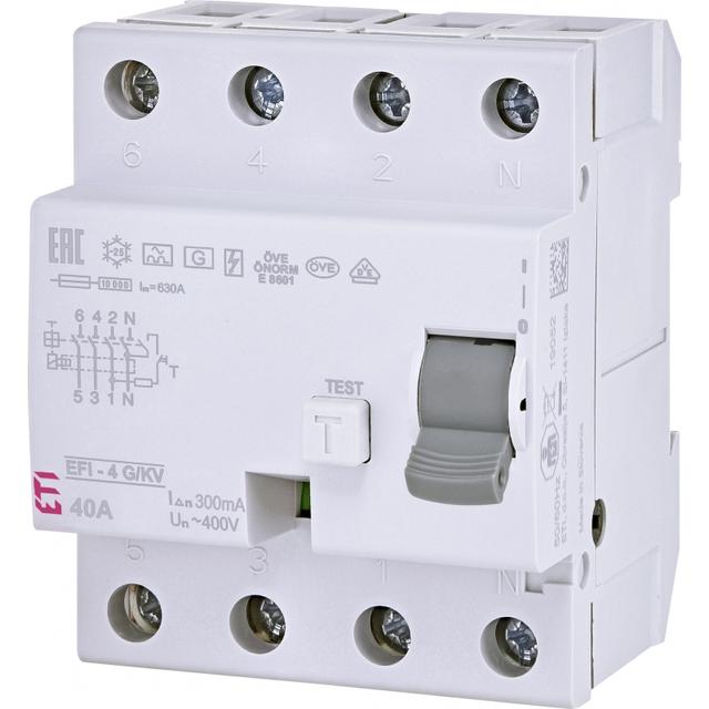 EFI-4 A G/KV 40/0.3 Wyłącznik różnicowoprądowy - krótkozwłoczny