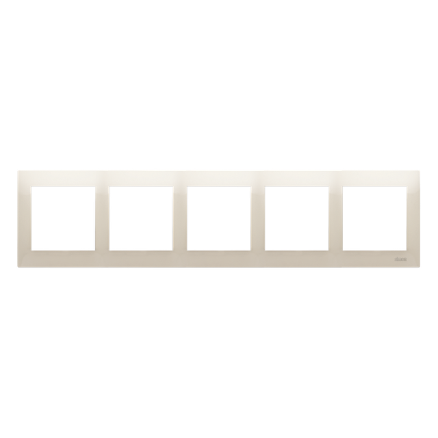 Simon 54 Premium Ramka 5-krotna PREMIUM IP20 / IP44 kremowy DR5/41 KONTAKT