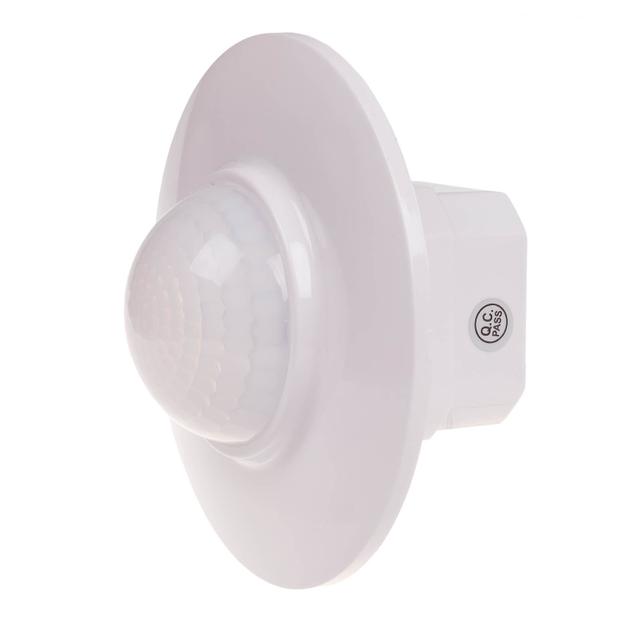 Czujnik ruchu 3-2000lx 360st. 230V AC sufitowy biały DR-08 F&F