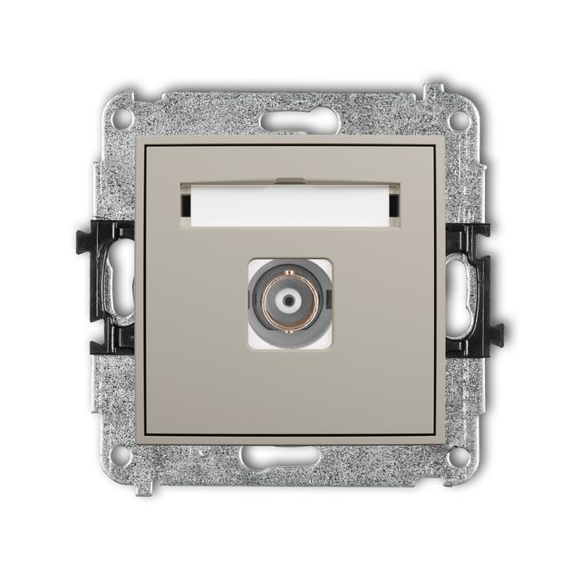 ICON Gniazdo pojedyncze BNC taupe 60IGBNC-1 KARLIK