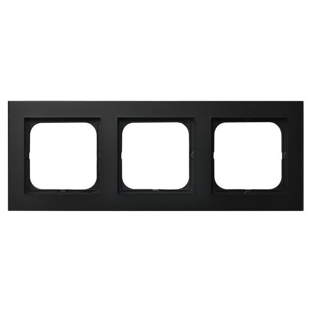 SONATA Ramka potrójna - kolor czarny metalik