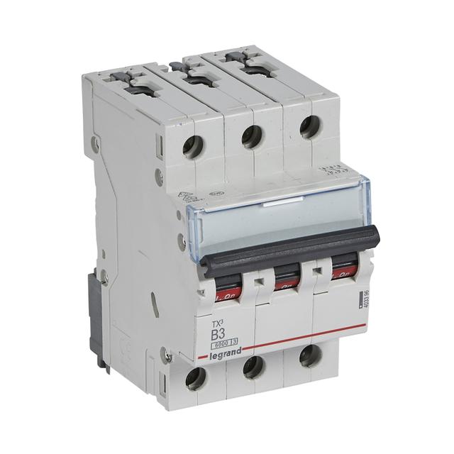 WYŁĄCZNIK NADPRĄDOWY S 303 3P B 3A 6000A SERII TX3, Legrand