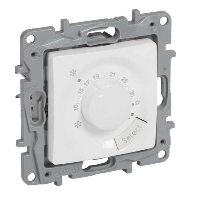 NILOE/NILOE SELECTION - TERMOSTAT OBROTOWY BIAŁY, Legrand