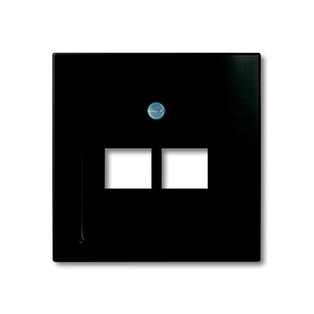 BASIC55 Pokrywa do gniazd UAE czarny-chateau