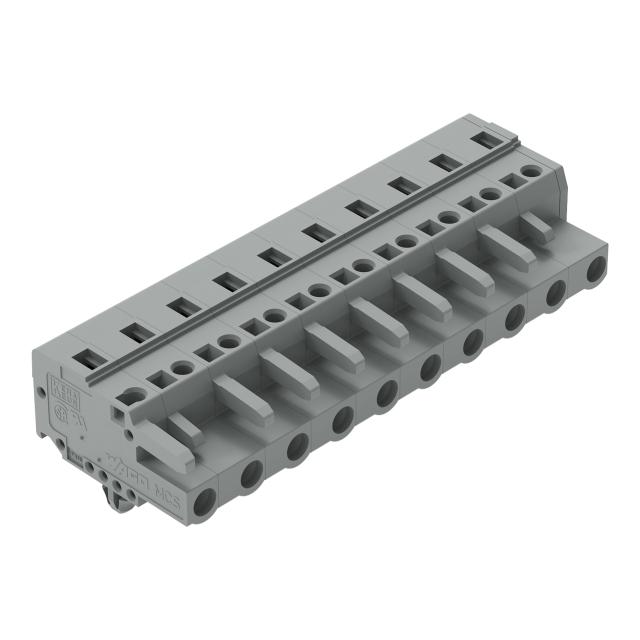 MCS-MIDI Classic gniazdo 10-bieg. szare raster 7,5 mm /25szt./ WAGO