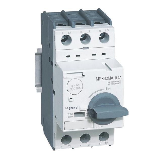 Wyłącznik Silnikowy 3P 0,4A Wyzwalacz Magnetyczny Mpx3 32H 417342 LEGRAND