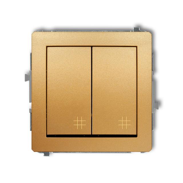 DECO Mechanizm łącznika podwójnego krzyżowego złoty