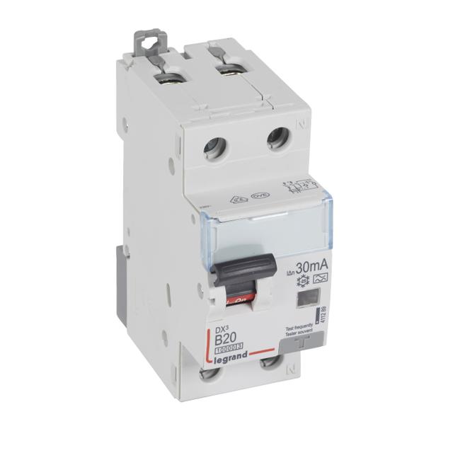WYŁĄCZNIK RÓŻNICOWONADPRĄDOWY P 312 2P B 20A 30MA TYP A 10KA SERII DX3, Legrand