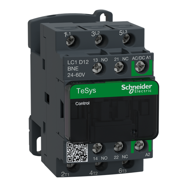 Stycznik mocy TeSys D [AC-3] 12A 3P 1NO 1NC cewka 24-60V AC/DC LC1D12BNE Schneider