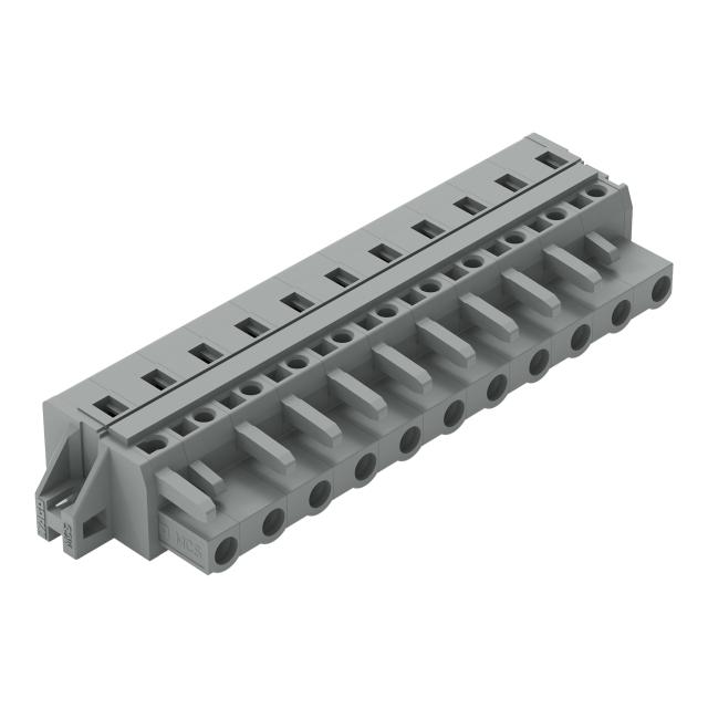MCS-MIDI Classic gniazdo 11-bieg. szare raster 7,5 mm /10szt./ WAGO