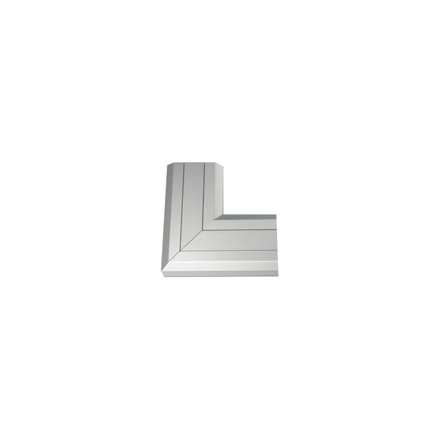 Simon Connect Kąt prosty do góry Cablomax 130x55mm aluminium TKA011110/8 KONTAKT