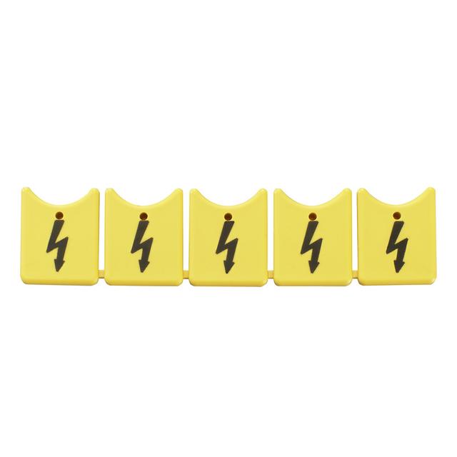 ZAD 6/5 Pokrywa złącza, Wemid, żółty, Wysokość: 79 mm, Szerokość: 18.74 mm, Głębokość: 2.2 mm /20szt./ 1752620000 WEIDMÜLLER