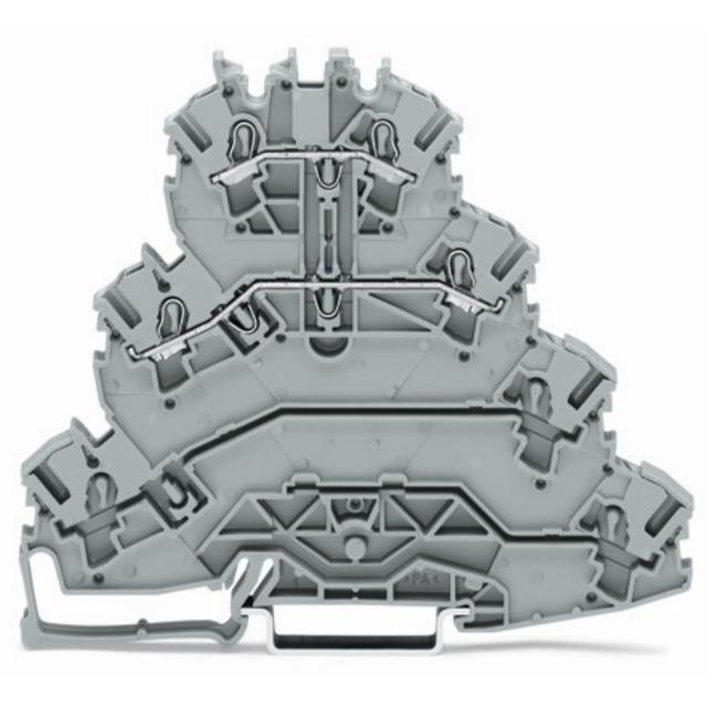 TOPJOBS złączka 4-piętrowa 2,5 mm2 L/L szara