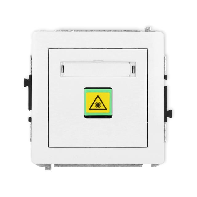DECO Mechanizm gniazda światłowodowego/optycznego pojedynczego biały