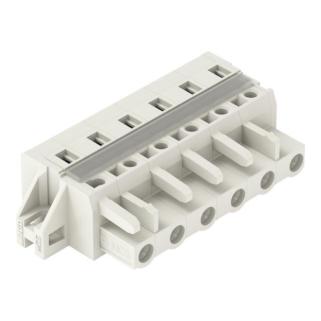 Gniazdo MCS‑MIDI Classic 6‑biegunowe jasnoszare raster 7,5mm 721‑206/027‑000 /25szt./ WAGO
