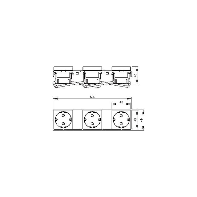 MT45V 3 3WS V, Wspornik do montażu osprzętu pod kątem